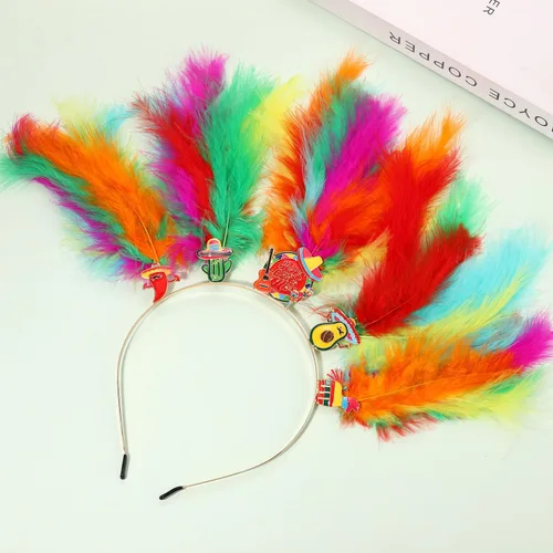 Vista 13 de YAHPERN Diademas de Mardi Gras para mujer, máscara de flor de lis, diadema de plumas de carnaval, accesorios para el cabello, regalos
