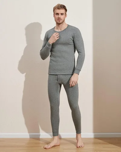 Vista 4 de LAPASA Men's Ultra Heavyweight Thermal Underwear Set Extreme Cold Weather Base Layer Top Bottom Fleece Lined Long Johns M63