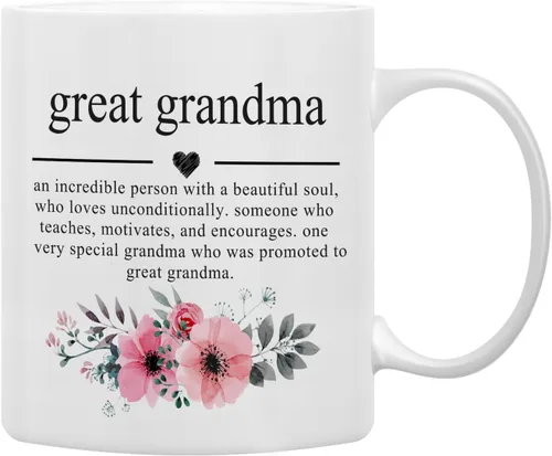 Vista 10 de QASHWEY Taza de café con texto en inglés «Only The Best Aunts Get Promoted to Great Aunt», divertidos regalos de anuncio de embarazo para tía, tías