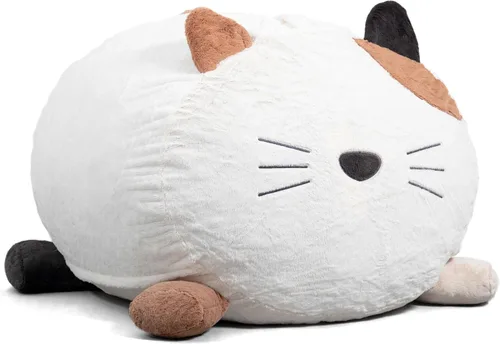 Vista 34 de Big Joe Fuf Silla Puf de Espuma de 5 Pies de Tamaño Extra Grande con Funda Extraíble para Niños, Adolescentes, Adultos, Onyx Lenox, Poliéster Tejido