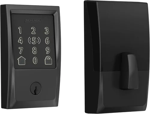 Vista 25 de Schlage Encode Smart WiFi Deadbolt Lock with Camelot Trim, Aged Bronze Bronce Envejecido