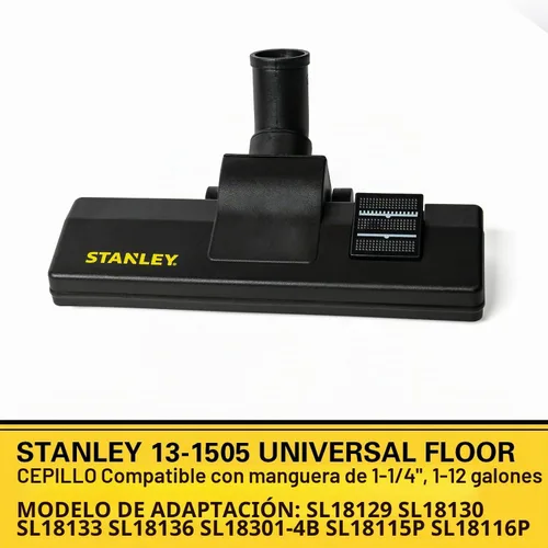 Vista 4 de Stanley 13-1505 Cepillo universal para aspiradoras húmedas/secas con una manguera de 1.25