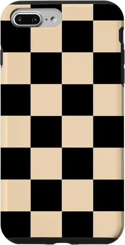 Vista 12 de Funda neutra clásica minimalista con patrón beige a cuadros para iPhone 17