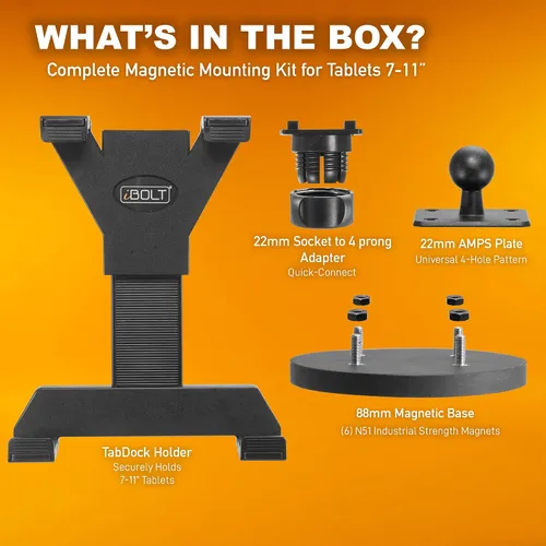 Vista 6 de iBOLT TabDock MagDock Tablet Soporte Magnético 7-11" para Restaurantes