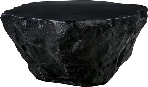 Vista 4 de TOV Furniture Crag - Mesa de centro de hormigón negro