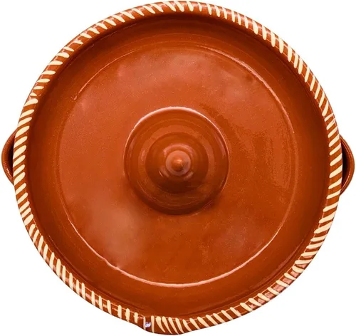 Vista 9 de Cerámica portuguesa Glaseada Terracota Arcilla Pollo Asador