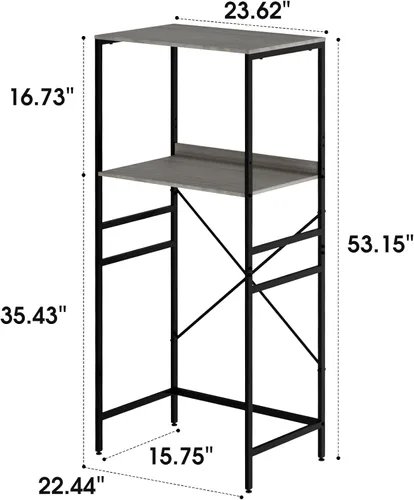 Vista 2 de Estante para Mini Nevera Mini Nevera y Soporte para Microondas Sobre Mini Nevera Estante de Almacenamiento Altura Ajustable Soporte para Microondas