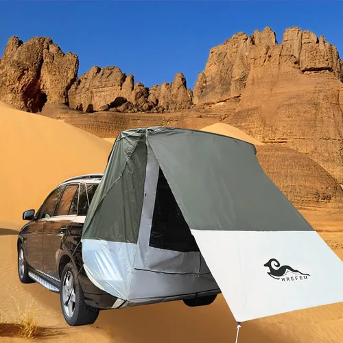 Vista 7 de SUV Tailgate Tent with Tailgate Accessories Awnings & Shelters, Hatchback Tent,UPF 50++ with Portable Waterproof Storage Bag for Any