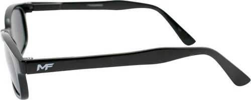 Vista 7 de 2 pares de lentes de motocicleta con montura negra, lentes ahumadas transparentes