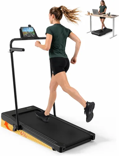 Vista 8 de Superun Walking Pad with 6% Incline, 3 in 1 Portable Treadmill for Home Metallic Black