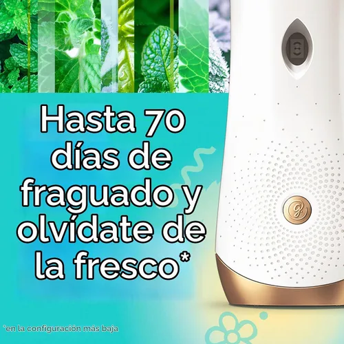Vista 3 de Glade Recambio automático en aerosol, ambientador para el hogar y el baño, Empower Mint, 6.2 onzas