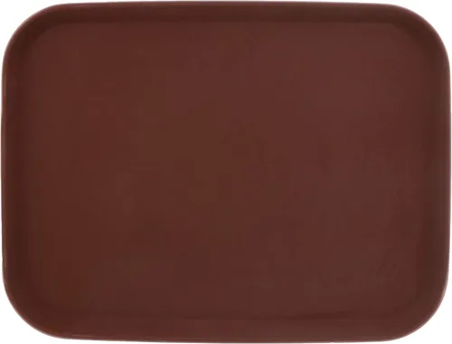 Vista 7 de G.E.T. NS-1014-BR Bandeja rectangular antideslizante de plástico sin BPA, de 10 x 14 pulgadas, color marrón