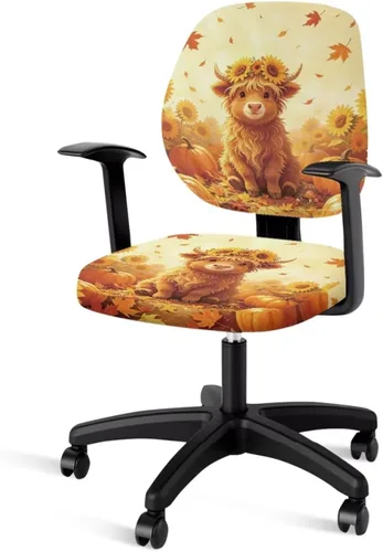 Vista 49 de Funda para silla de oficina con diseño de mariposa de 2 piezas, fundas para silla de juegos, bonitas fundas transpirables para silla de escritorio