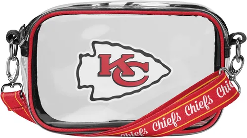 Vista 24 de FOCO NFL Womens NFL Team Logo Stripe Clear Crossbody Bag