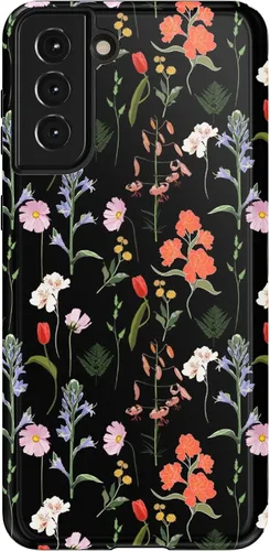 Vista 41 de Casely Funda para Galaxy S21 Here Comes The Sun Colorblock Sunset Diseño protector delgado esencial de doble capa Aquí viene el sol