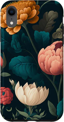 Vista 8 de Funda floral Moody Moody con diseño de flores oscuras vintage para iPhone 15