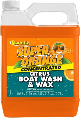 Vista 7 de STAR BRITE Jabón y cera para barcos cítricos súper naranja - Fórmula concentrada prémium para un brillo y protección definitivos