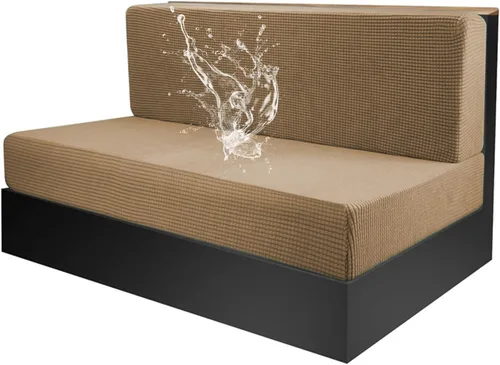 Vista 19 de Funda elástica para cojines de comedor de caravana, asiento de cabina de sofá jacquard para banco de automóvil de cámper