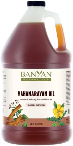 Vista 9 de Aceite Mahanarayan de Banyan Botanicals – Aceite de Masaje Ayurvédico 99% Orgánico – Aceite Herbal Penetrante Usado para Calentar, Confortar