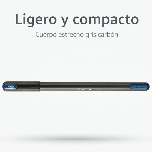 Vista 6 de Pentonic Bolígrafos de Gel con Purpurina, 10 unidades, 10 colores surtidos, punta gruesa de 1.0 mm, escritura suave para journaling, toma de notas