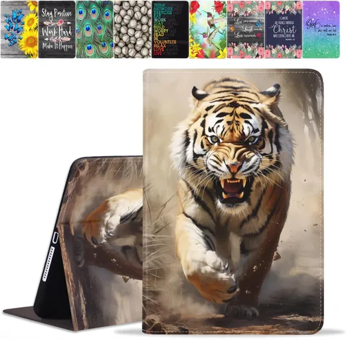 Vista 39 de Funda para Samsung Galaxy Tab A8 de 10.5 pulgadas (SM-X200/X205/X207), funda de piel sintética premium con función de encendido automático