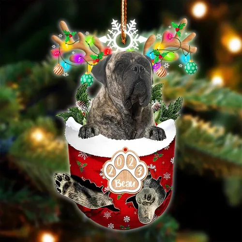 Vista 59 de NAZENTI Adorno Navideño de Bolsillo Personalizado de Affenpinscher en la Nieve, Adorno de Forma Acrílica de Perro, Adorno de Navidad 2023, Adorno
