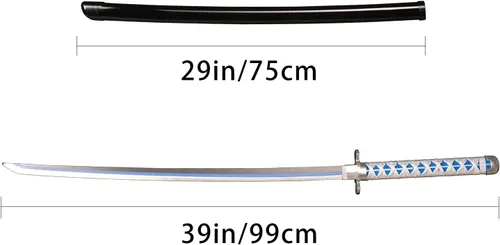 Vista 84 de SV Anime Demon Slayer Sword Katana 41 Inch Decorative Collectible Gift Cosplay Sword，Various Styles Available