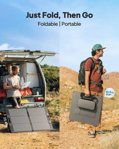 Vista 7 de Impermeable portátil de la eficacia alta IP67 del panel solar 23,4% de BLUETTI 100W
