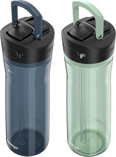 Vista 4 de Contigo Ashland 2.0 AUTOSPOUT Botella de agua, 24 onzas, arándano; Agave (paquete de 8)