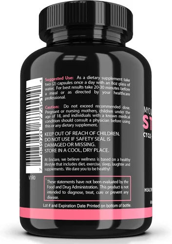 Vista 4 de THE ENCLARE NUTRITION Myo-inositol, D-Chiro Inositol Cápsulas (Proporción óptima 40:1) Fertilidad, suplementos naturales de SOP para mujeres