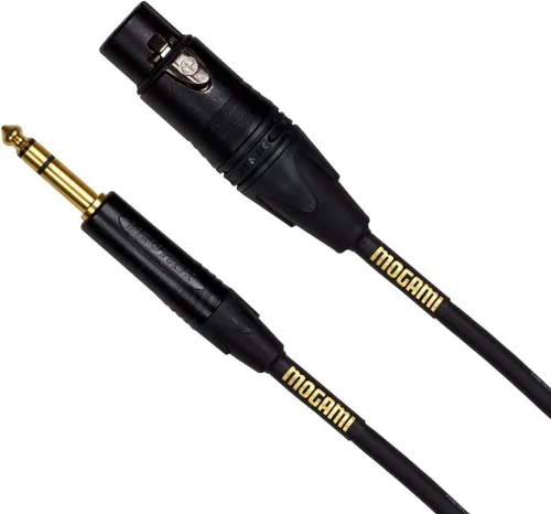 Vista 2 de Mogami Gold TRSXLRF-25 - Cable de conexión equilibrado de 1/4 pulgadas a XLR hembra, 25 pies