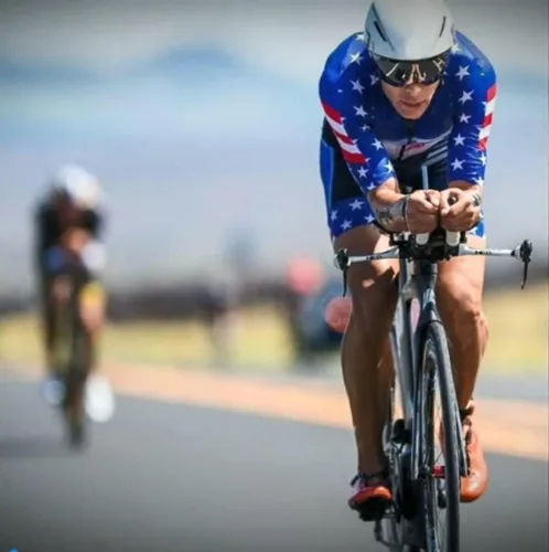 Vista 6 de Lo.gas Camiseta de ciclismo de EE. UU. para hombre, manga corta, para ciclismo, con bandera estadounidense, ropa de bicicleta de carretera