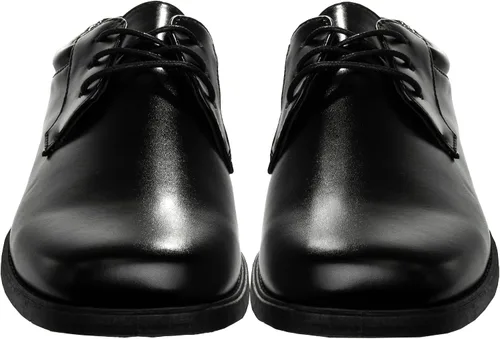 Vista 3 de Josmo Zapatos de vestir para niños Zapatos formales clásicos Oxford con cordones Negro marrón blanco (niño pequeño-niño grande)