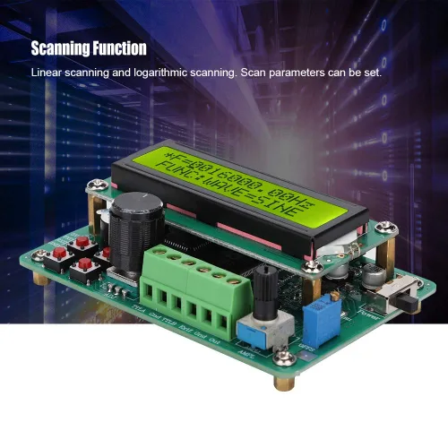 Vista 4 de FY1005S generador de señal digital DDS, fuente de señal de función de 5 MHz con módulo de contador de frecuencia, pantalla digital para laboratorios