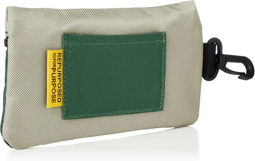 Vista 2 de Keen - Bolsa larga para tarjetero de material duro color verde y lobo de madera tamaño libre