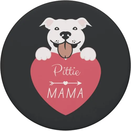 Vista 3 de Pittie Mama Regalos para mamá Pitbull, mamá Pit Bull Mom PopSockets intercambiables PopGrip