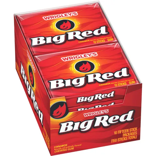 Vista 9 de Wrigley's Big Red Cinnamon Gum, paquete de 5 chicles (40 paquetes)