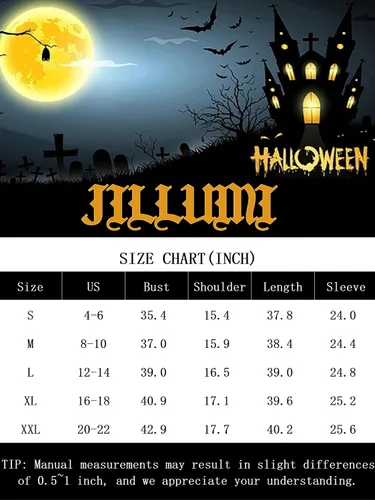 Vista 7 de Disfraces de Halloween para mujer, manga larga, cuello en V, retazos, cosplay, vestido multicolor