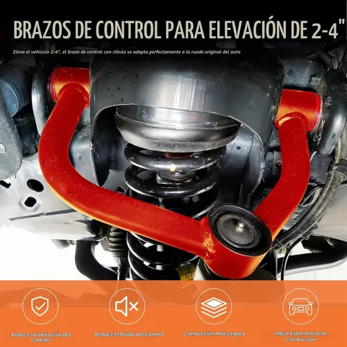 Vista 5 de Brazos de control superiores delanteros aptos para Toyota Tundra 2000-2006, para Sequoia 2001-2007, brazos de control ajustables de suspensión