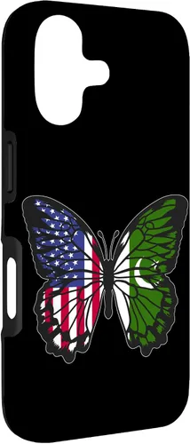 Vista 3 de Pakistani Roots USA Pakistan Mix Butterfly Pakistan Heritage Case for iPhone 17