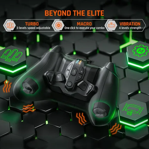 Vista 4 de BIGBIG WON Paletas para Xbox Series XS Controller, ARMOR-X para Xbox Series XSXbox OneSwitchWin, mapeo inalámbrico de accesorios de botón trasero