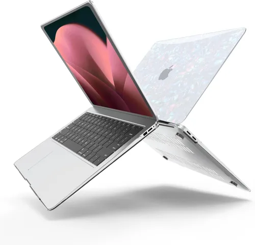 Vista 5 de Anban Funda compatible con MacBook Pro de 13 pulgadas M2 M1 2025-2016 A2338 A2251 A2289 A2159 A1989 A1706 A1708, carcasa rígida de plástico+cubierta