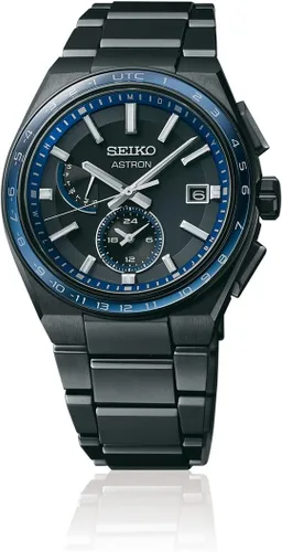Vista 2 de Seiko SBXY041 ASTRON Solar Radio Line Banda de Metal para Hombre Reloj Enviado desde Japón, Negro -, Moderno