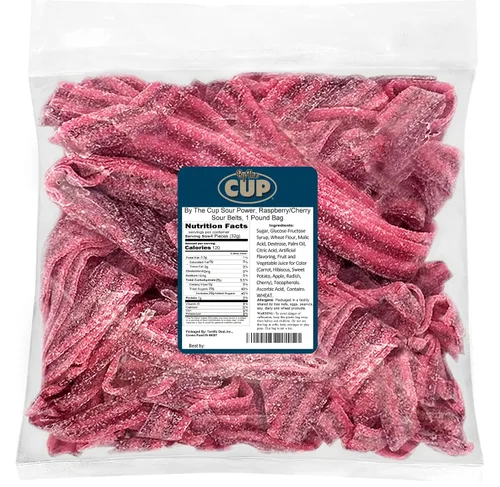 Vista 15 de By The Cup Berry Blue Sour Belts, bolsa a granel de 1 lb Sweet & Sour Berry Blue - Tiras masticables para fiestas, bolsas de golosinas, bufés