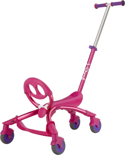 Vista 7 de YBIKE Pewi Stroll - Juguete para caminar en interiores y exteriores con mango de empuje Azul