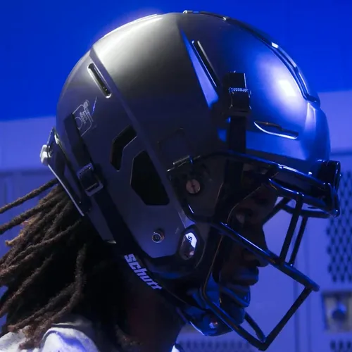 Vista 5 de Schutt F7 2.0 Casco de Fútbol Americano Universitario - Hombres, Niños (14+) - Blanco Brillante Moldeado, Negro - Mediano - Fútbol NCAA - Exterior
