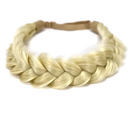 Vista 36 de Diadema Trenzada de 2 Hebras Despeinada Clásica Gruesa Trenzas Anchas Elástica Extensible de Calidad Sintética Diadema Trenzada para Mujeres Niñas
