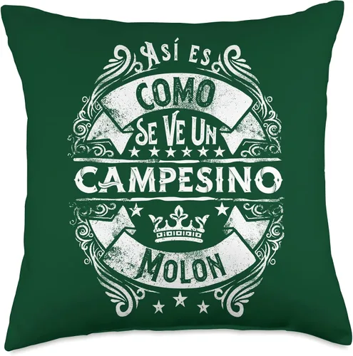 Vista 4 de Un Campesino Molon Divertido Humor Para Hombre Agricultor Throw Pillow