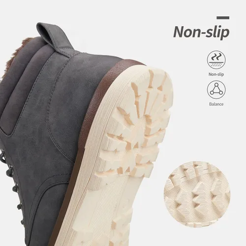 Vista 5 de Vostey Botas de senderismo para hombre, impermeables, botas chukka casuales para hombre