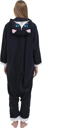 Vista 7 de SimZoo Pijama de animal para adultos, disfraz de cosplay de animales para hombres y mujeres, ropa de dormir unisex de una sola pieza